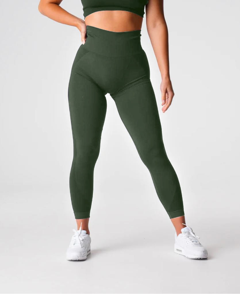 AMPLIFY LEGGINGS - OLIVE GREEN