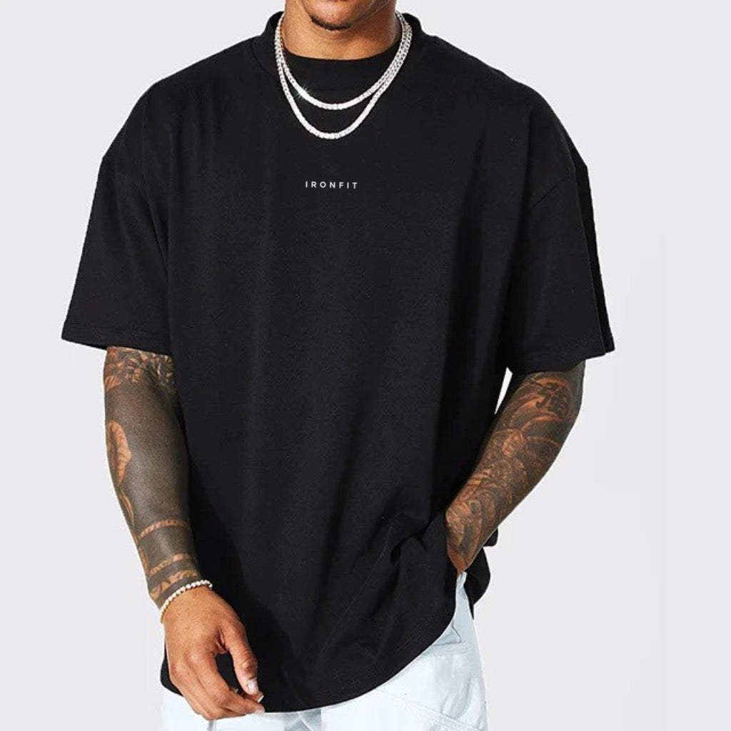 MEN'S CLASSIC OVERSIZED TEE - BLACK