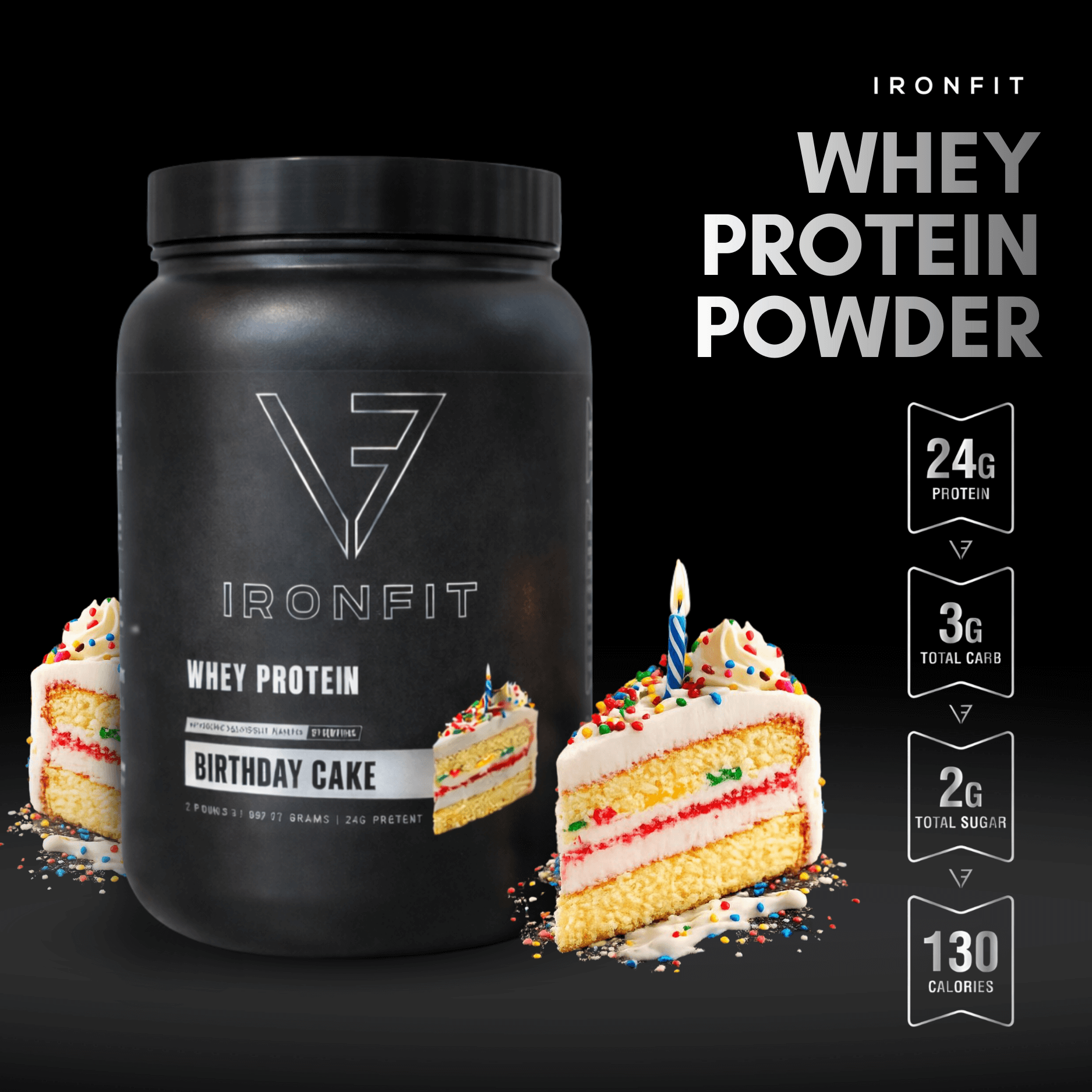 2LB WHEY (Protein Birthday Cake)