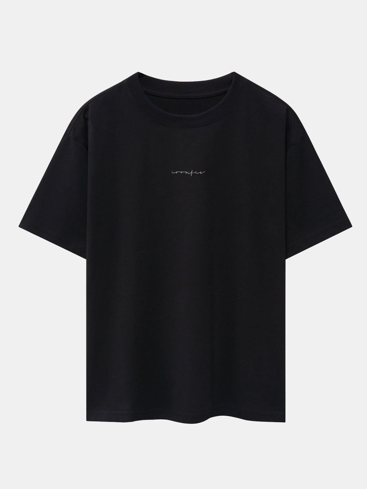 MEN'S OVERSIZED SIGNATURE T-SHIRT - BLACK