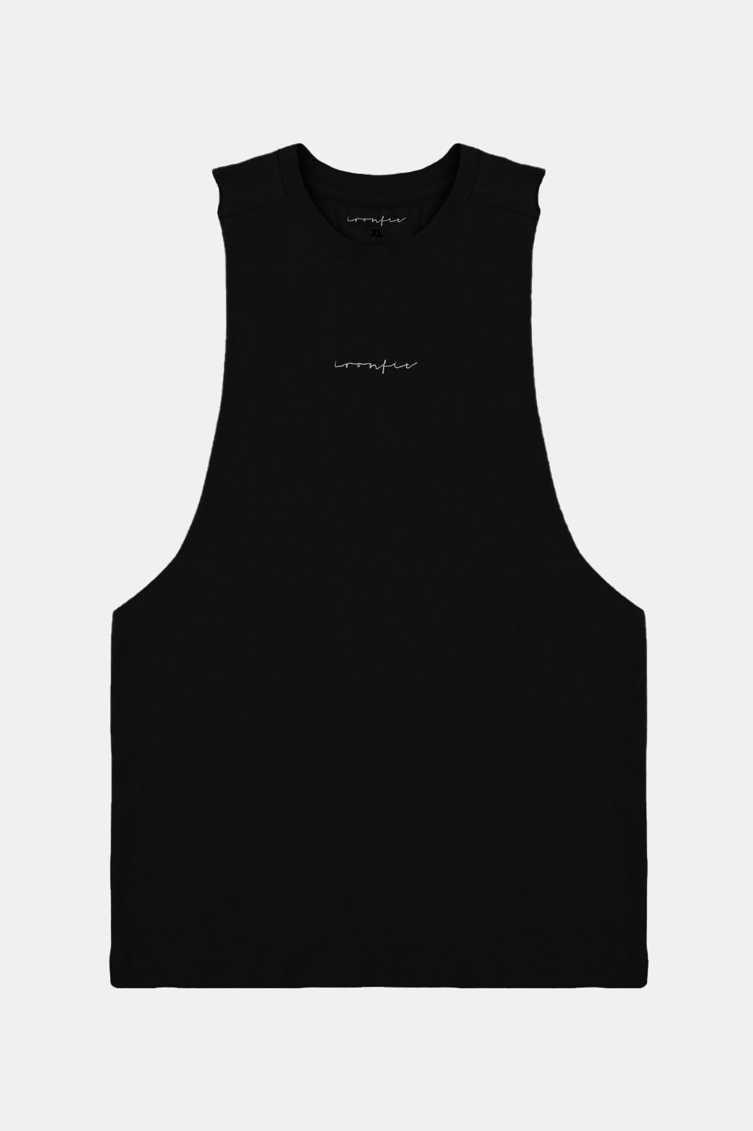 IRONFIT SLEEVELESS SIGNATURE SHIRT - BLACK